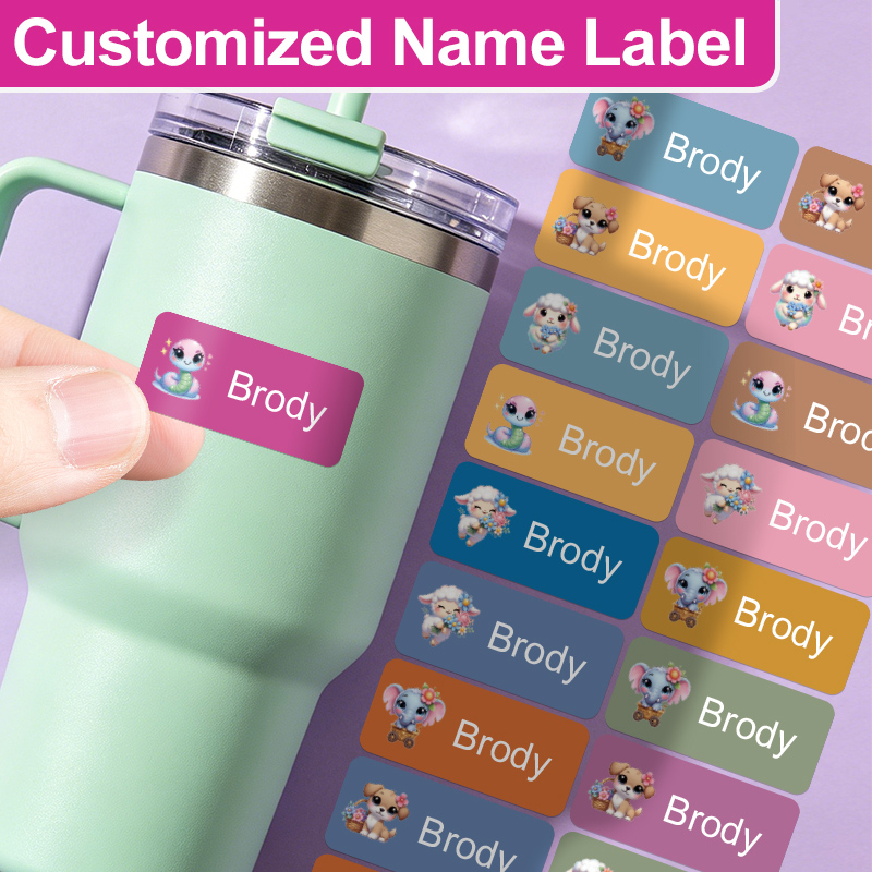 Tech Office Names - Personalized Name Stickers - Fashionable Self-Adhesive
