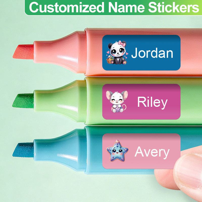 Tech Office Names - Personalized Name Stickers - Fashionable Self-Adhesive