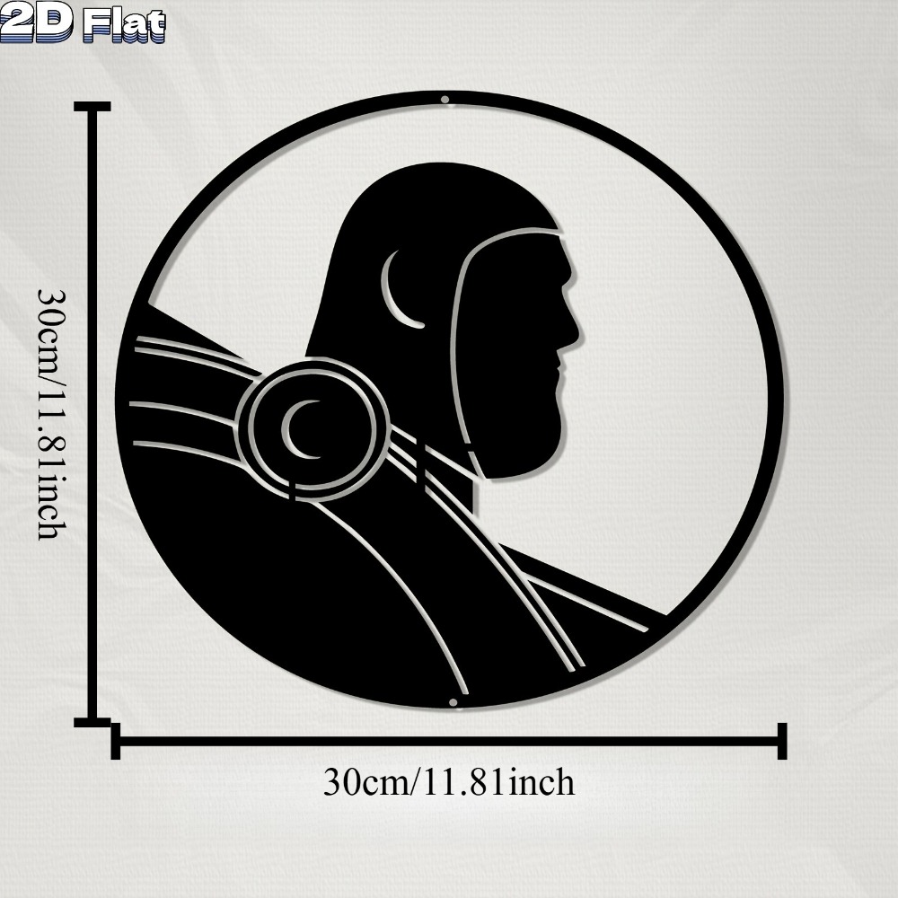 Modern Robot Aluminum Wall Art - Office Tech Decor ulasan dan harga