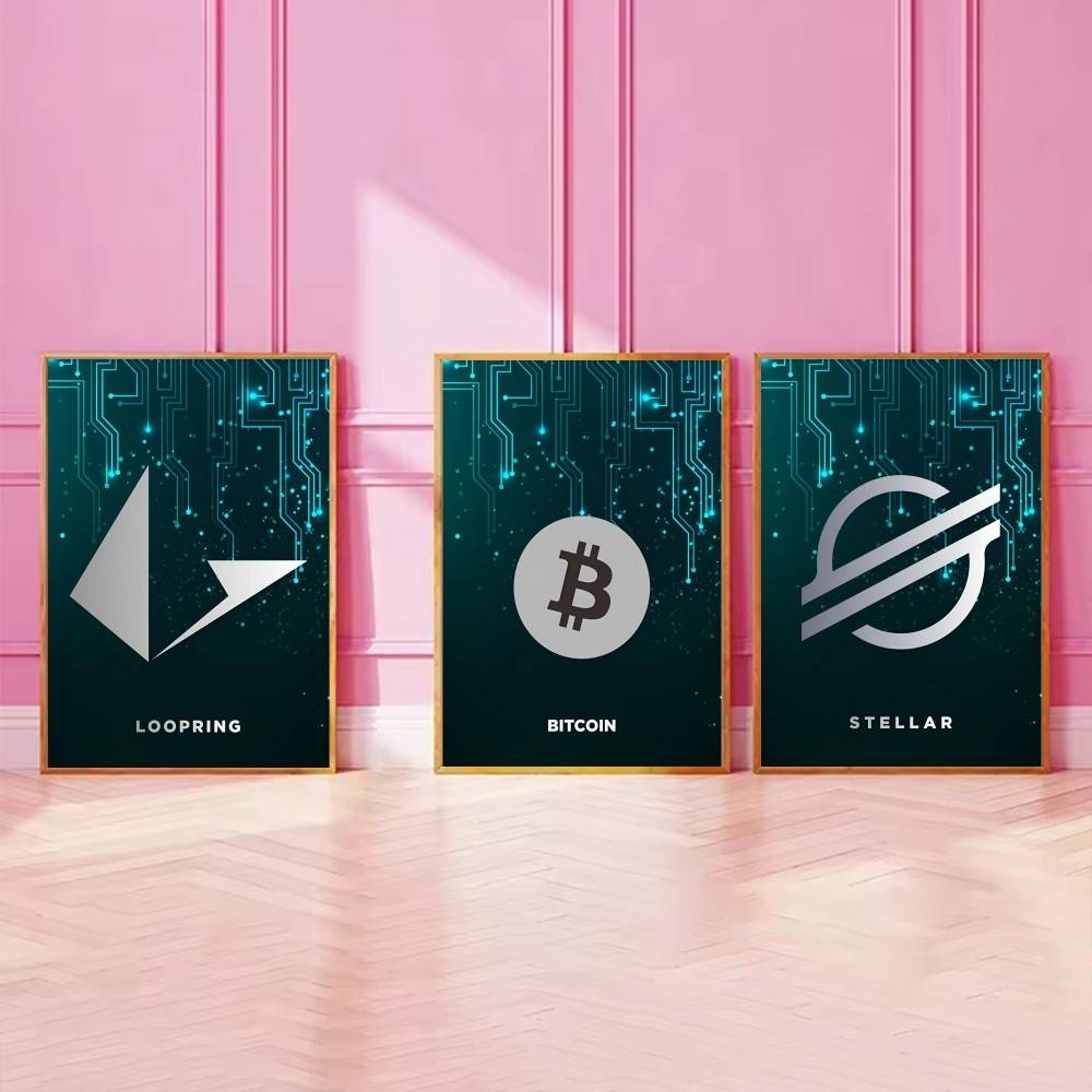 Tech Circuit Crypto Symbol Pos - Office Tech Decor ulasan dan harga