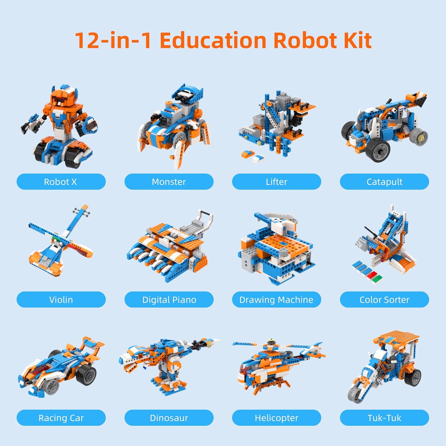 Modern STEM Robot Building Kit - Office Tech Decor ulasan dan harga