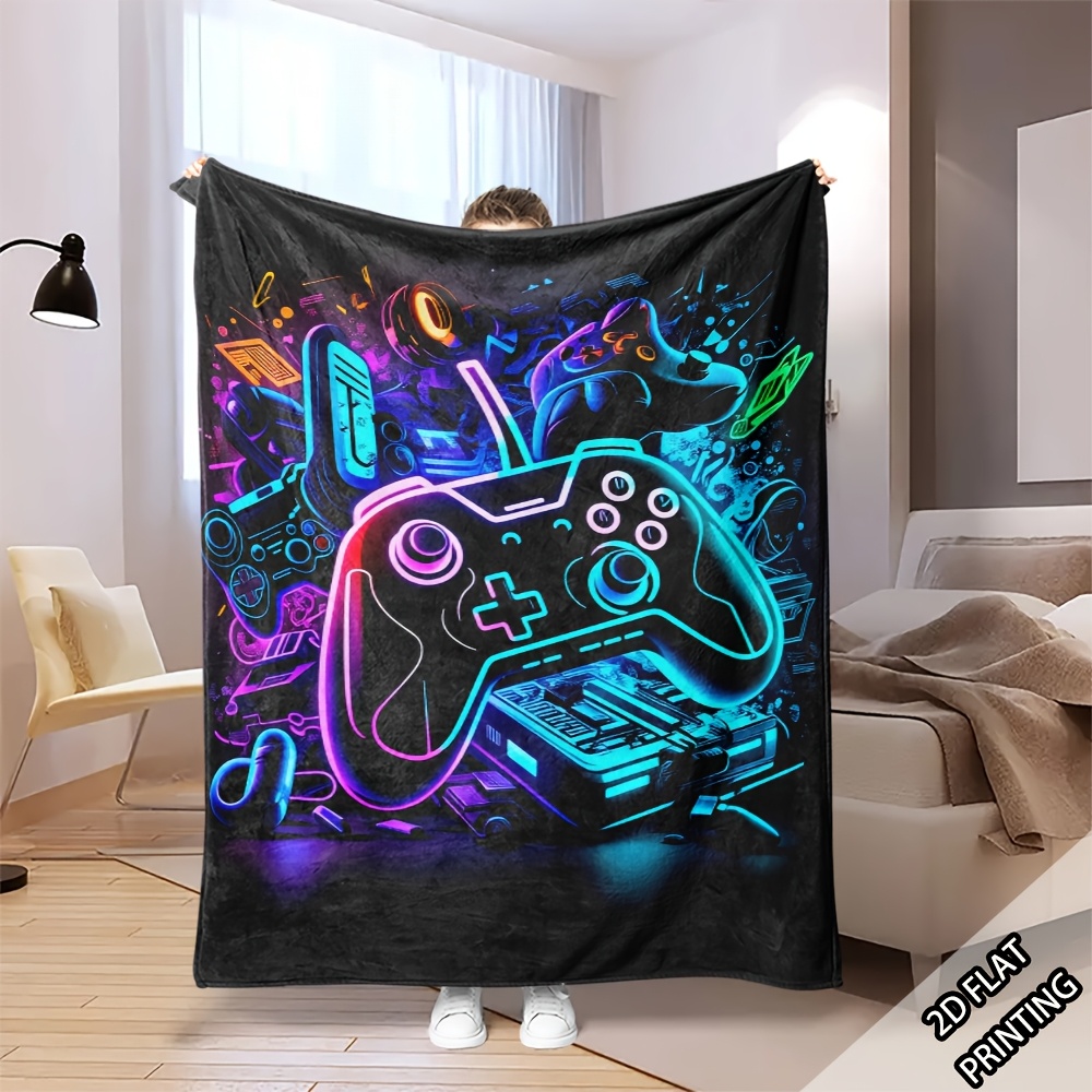 Vibrant Gamepad Tech Art Throw - Office Tech Decor ulasan dan harga