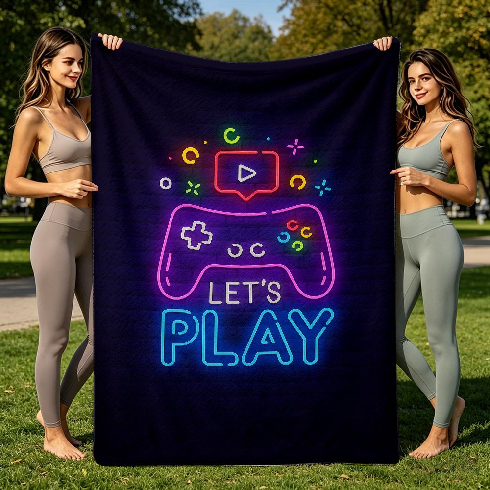 Vibrant Gamepad Tech Art Throw - Office Tech Decor ulasan dan harga