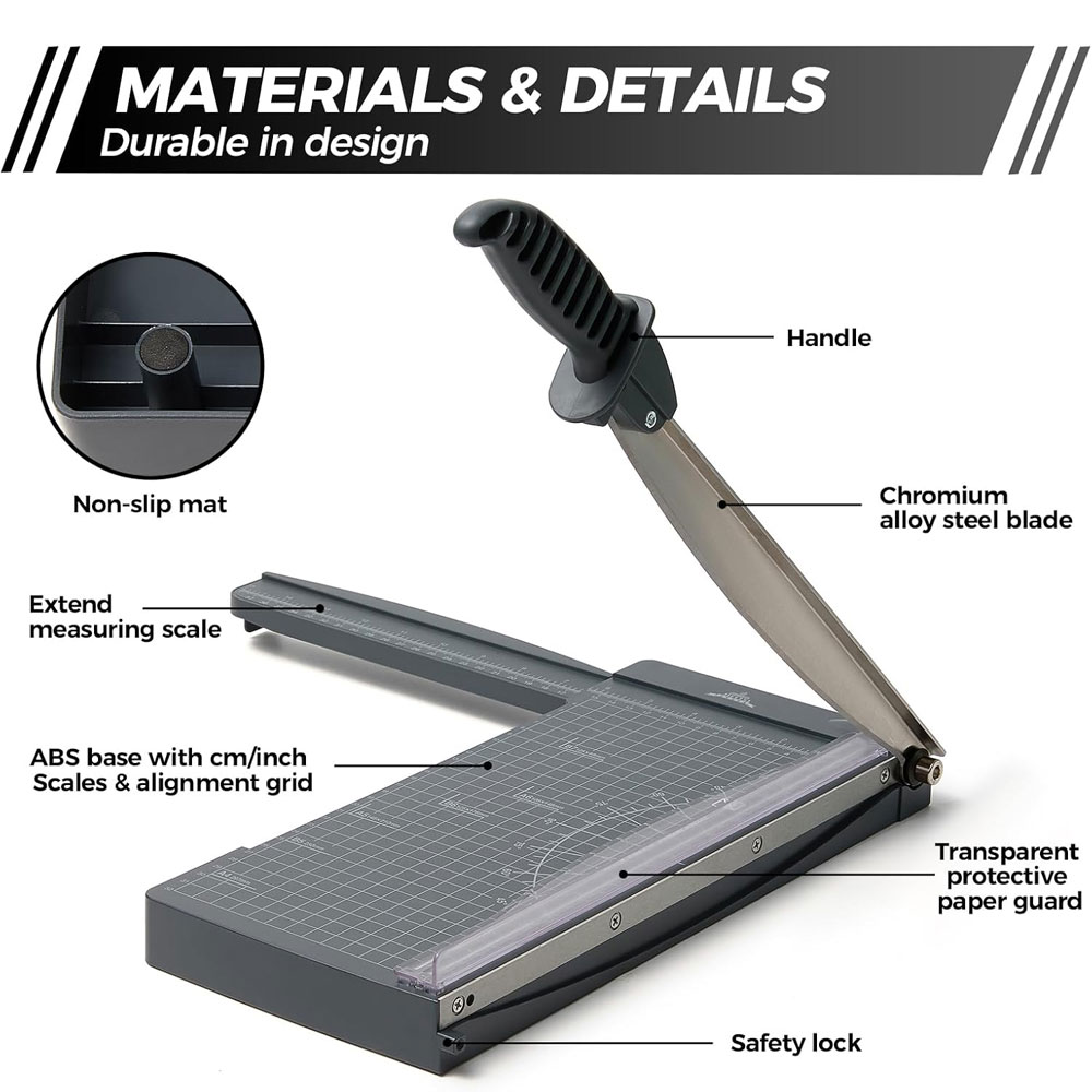 12-Inch Guillotine Paper Cutte - Paper Cutting Guillotine ulasan dan harga