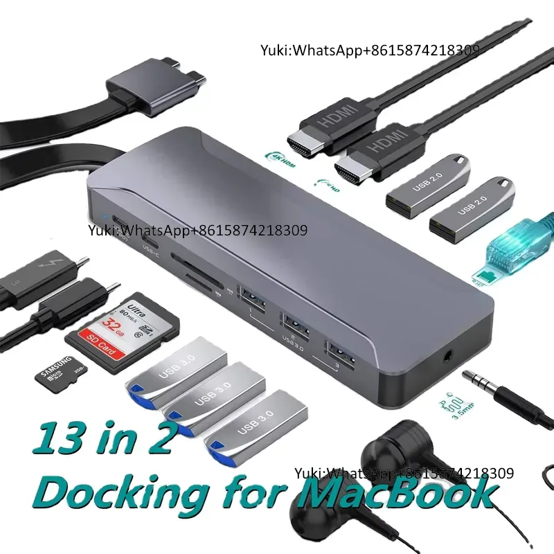 Hot Selling Dual Display Scree - Docking Station Usb C ulasan dan harga