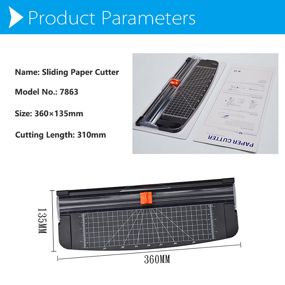 A4 A5 Mini Black Guillotine Pa - Paper Cutting Guillotine ulasan dan harga