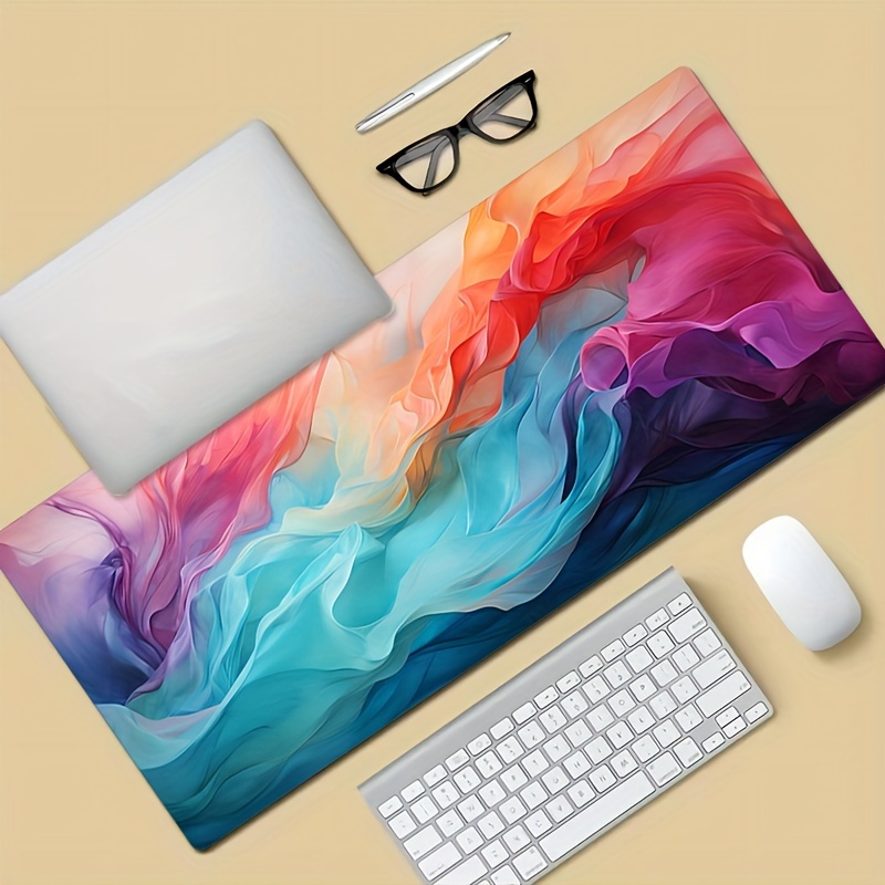 Large Abstract Color Mouse Pad - Office Tech Decor ulasan dan harga