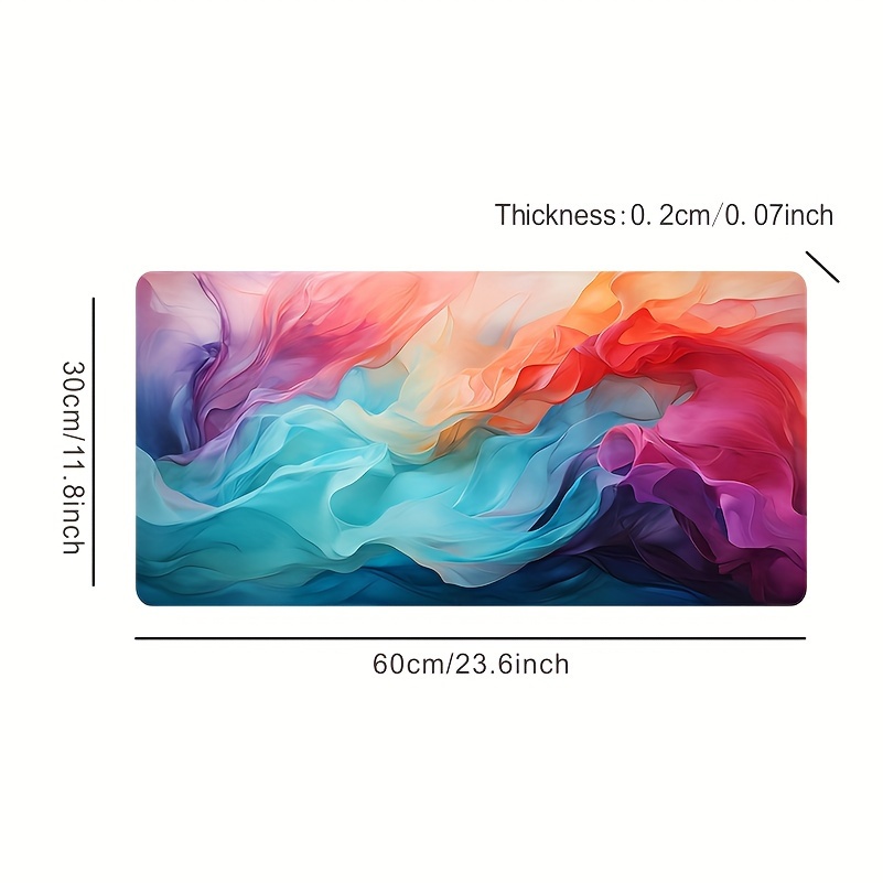 Large Abstract Color Mouse Pad - Office Tech Decor ulasan dan harga