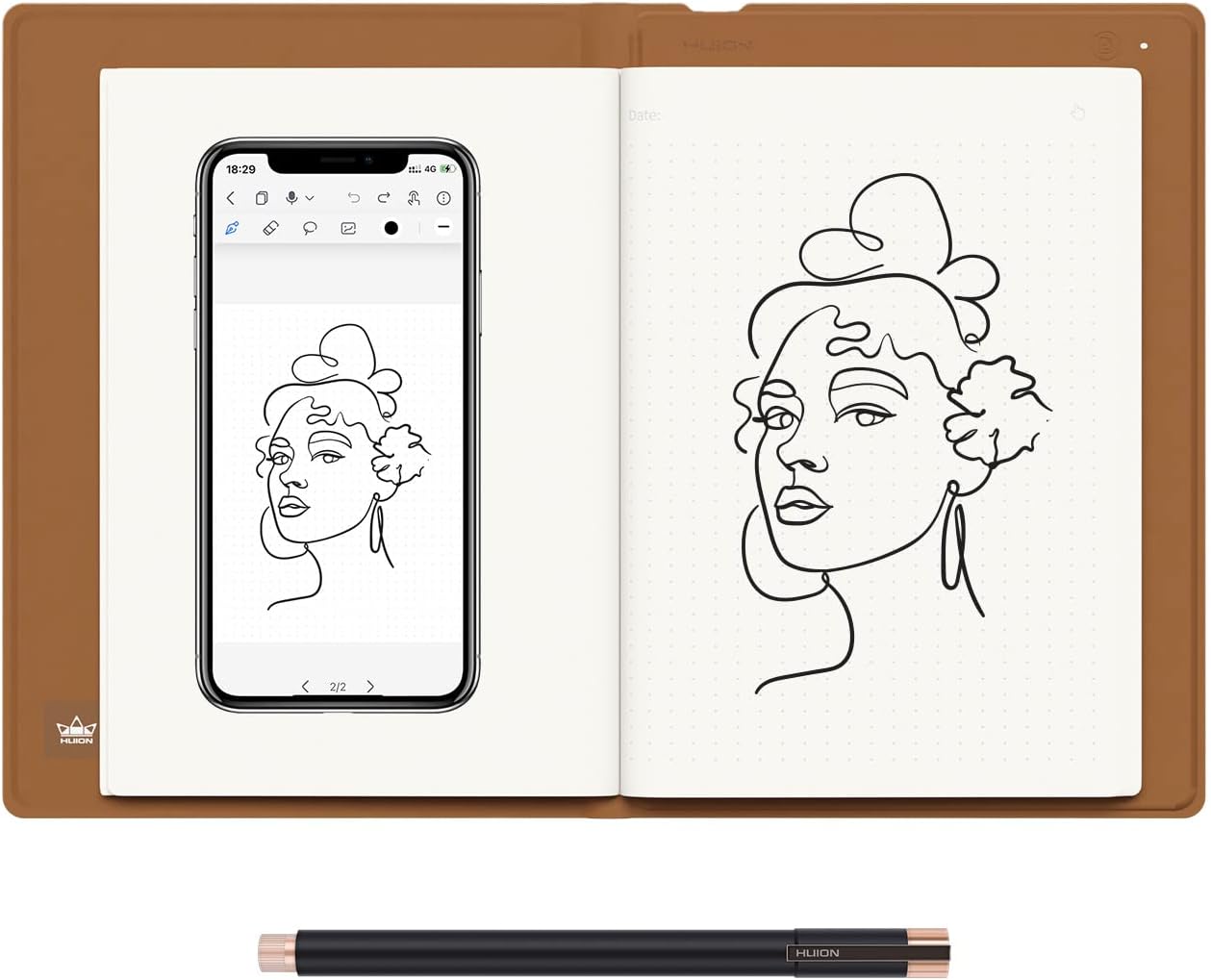 huion note 2 em 1 digital hand - Digital Signature Pad ulasan dan harga