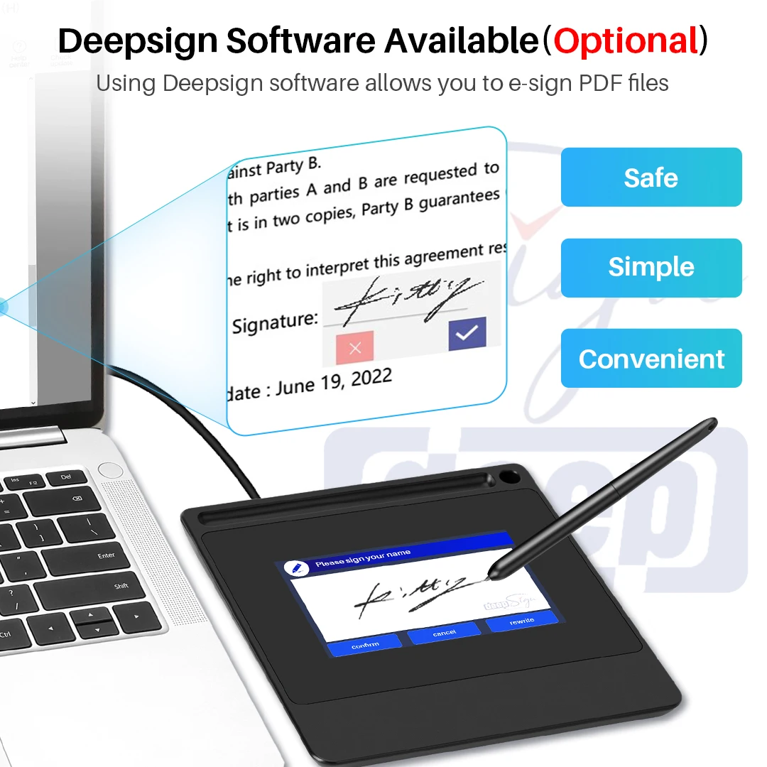 DS510 5 inch electronic digita - Digital Signature Pad ulasan dan harga