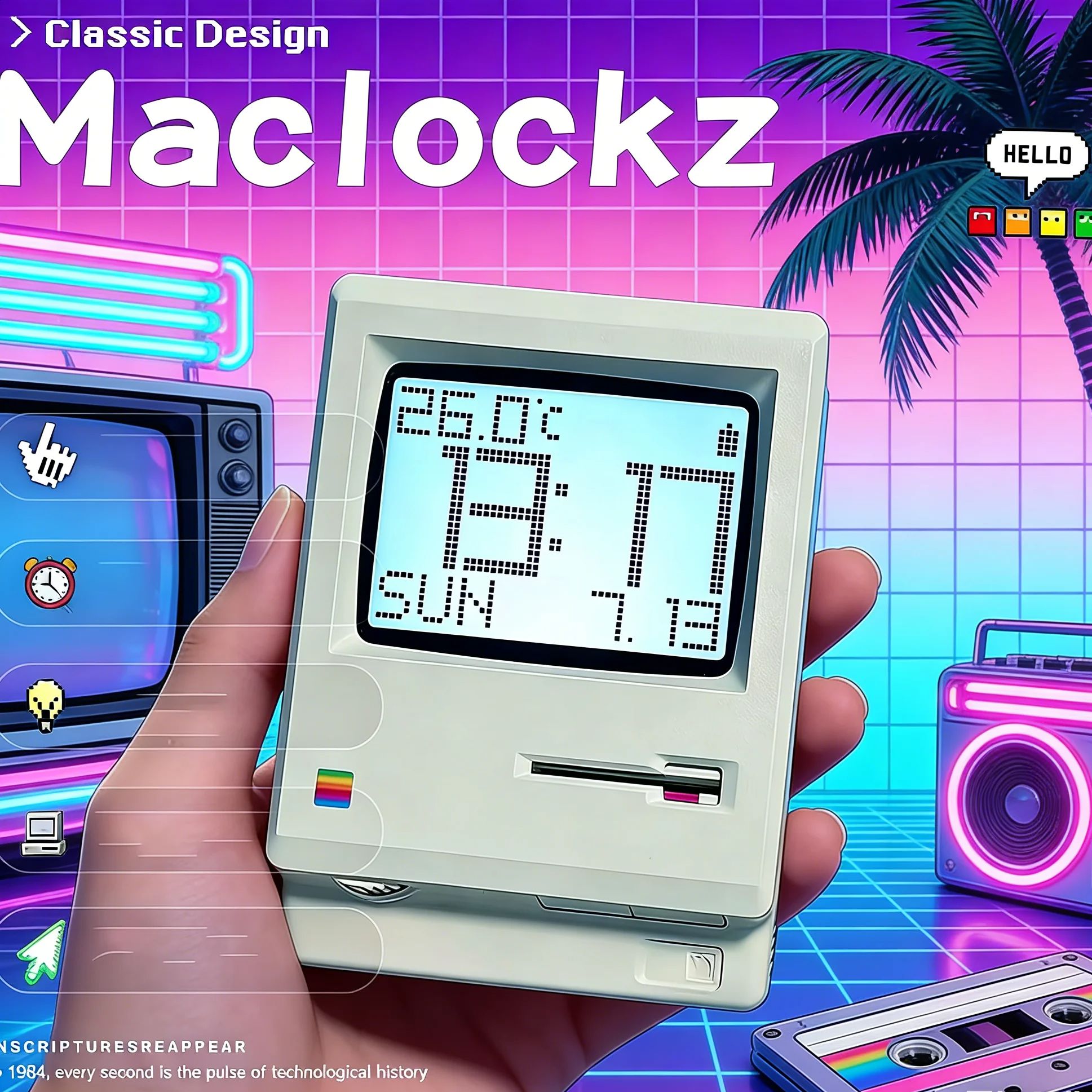 Retro Nostalgic Maclock Alarm  - Office Tech Decor ulasan dan harga