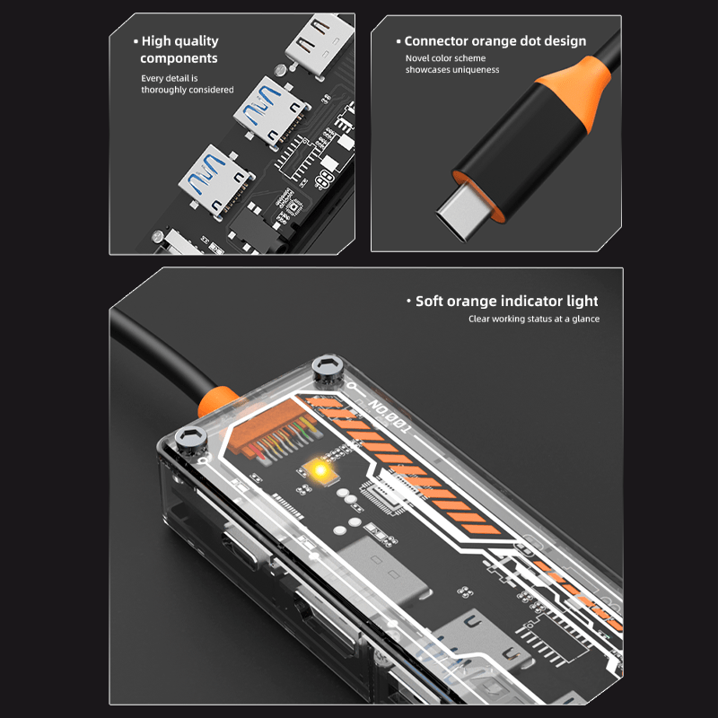 6-in-1 USB-C Hub for MacBook P - Docking Station Usb C ulasan dan harga