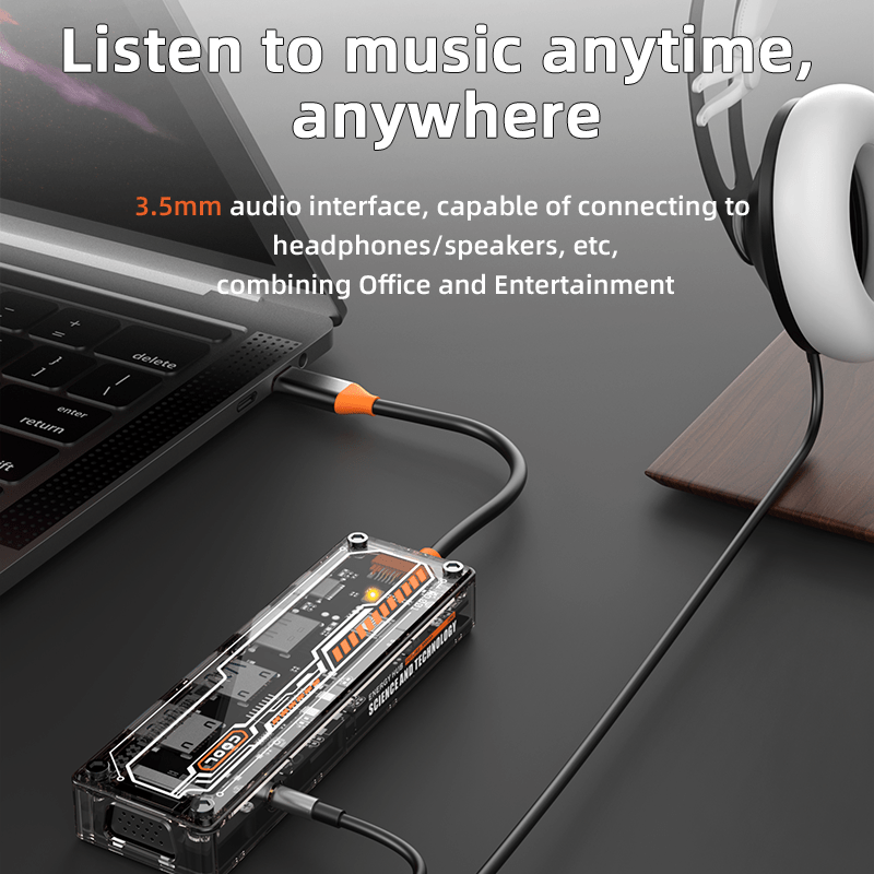 6-in-1 USB-C Hub for MacBook P - Docking Station Usb C ulasan dan harga