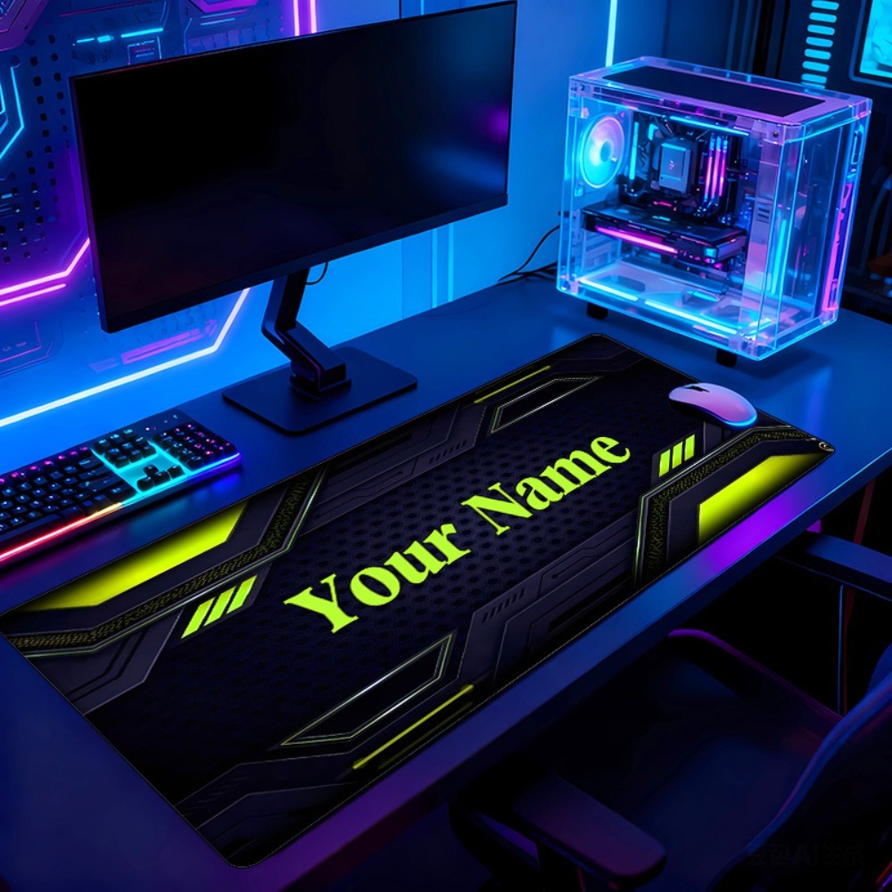 Trendy Neon Tech Line Customiz - Tech Office Names ulasan dan harga
