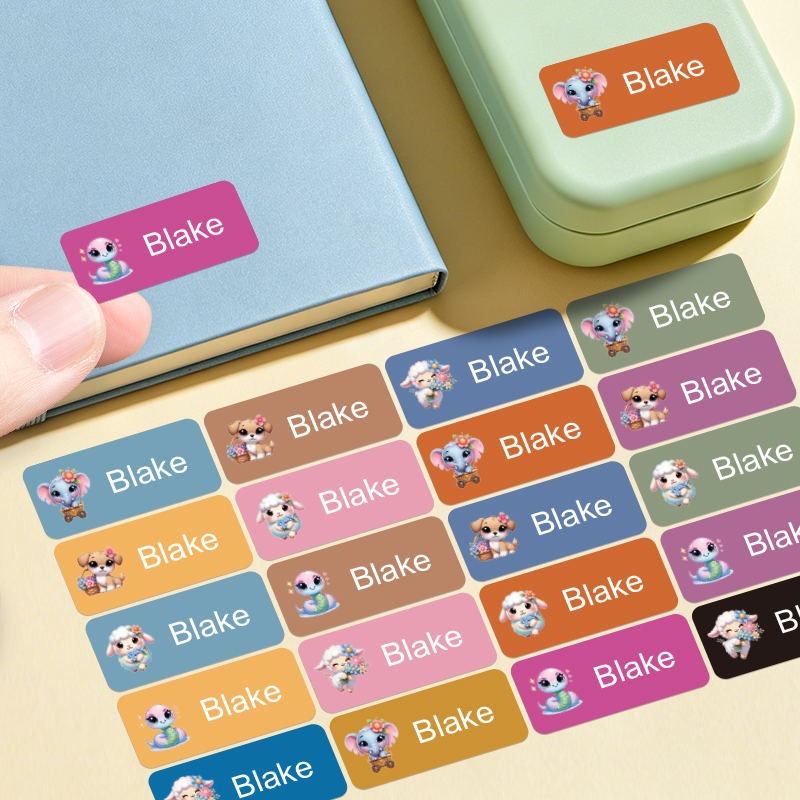 Personalized Name Stickers - F - Tech Office Names ulasan dan harga