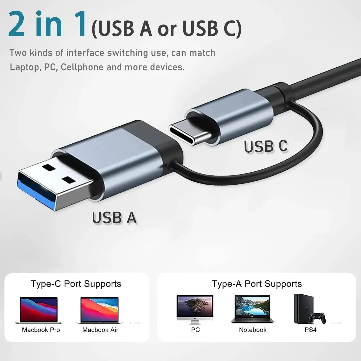 8 In 2 USB-C Hub With 3.0 SD/T - Docking Station Usb C ulasan dan harga