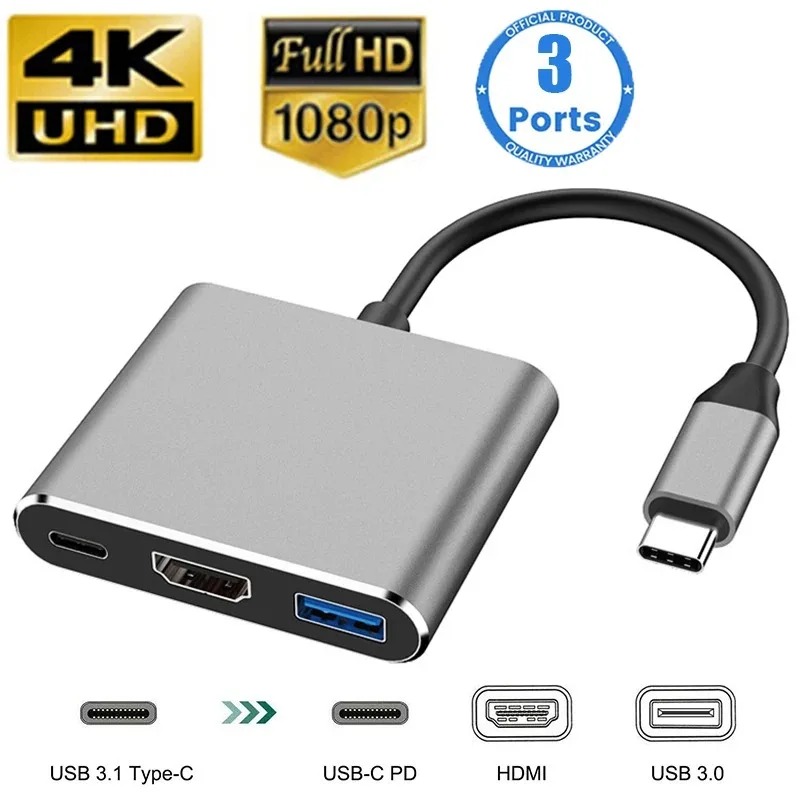 USB C HUB 3in1 Type C 3.0 to H - Docking Station Usb C ulasan dan harga