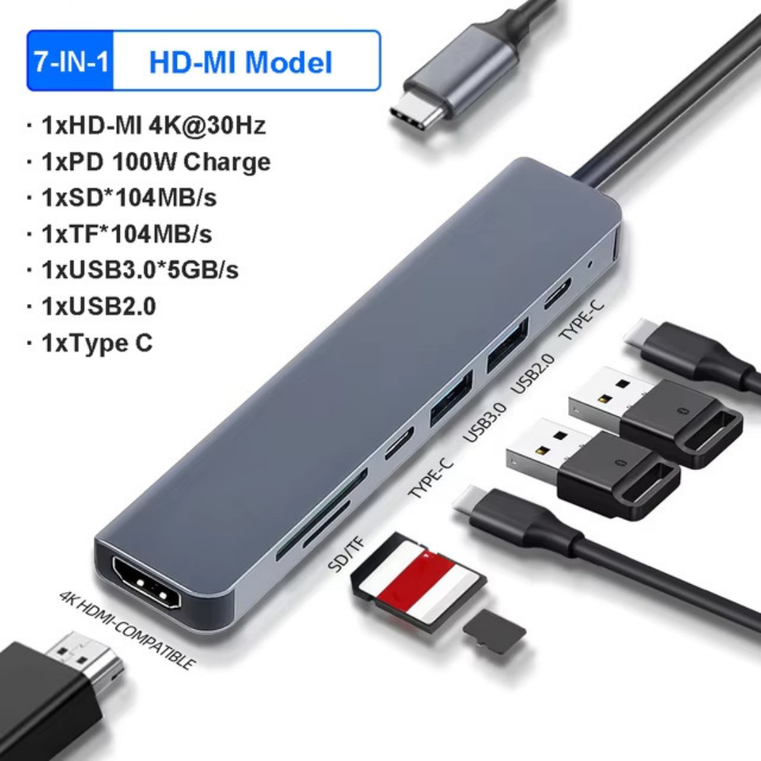 4/7/8/11in1 Docking Hub 4K USB - Docking Station Usb C ulasan dan harga