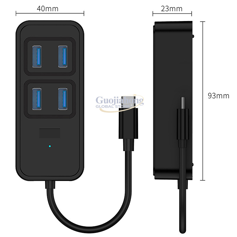 Cross-border USB3.0 hub, USB i - Docking Station Usb C ulasan dan harga