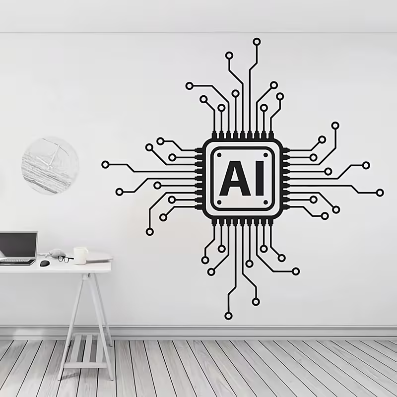 AI Technology Circuit Board Vi - Office Tech Decor ulasan dan harga