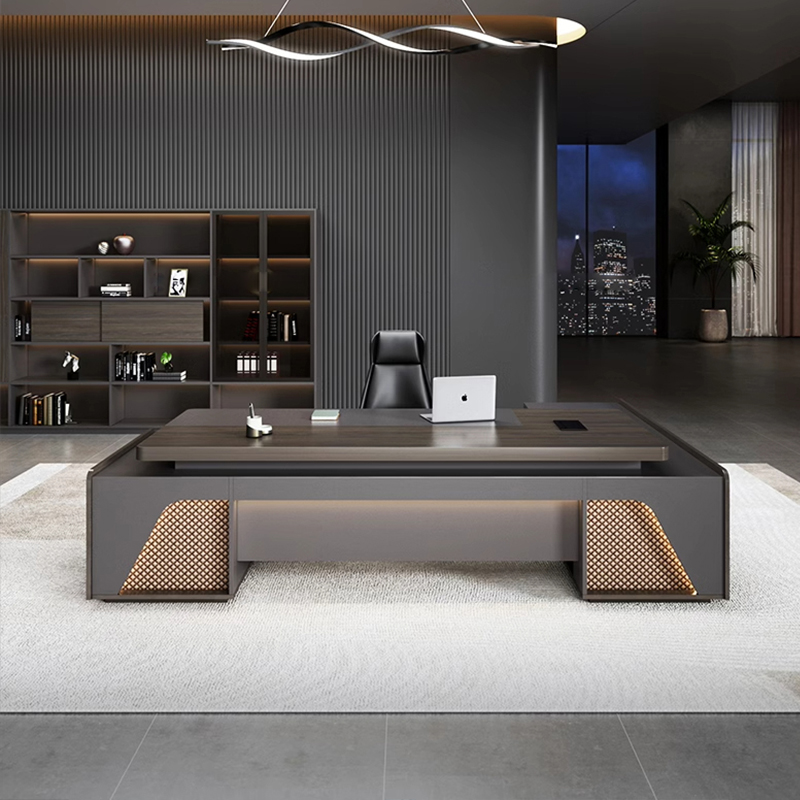 ❀zz Luxury Modern Ceo L Shape  - Office Tech And Management ulasan dan harga