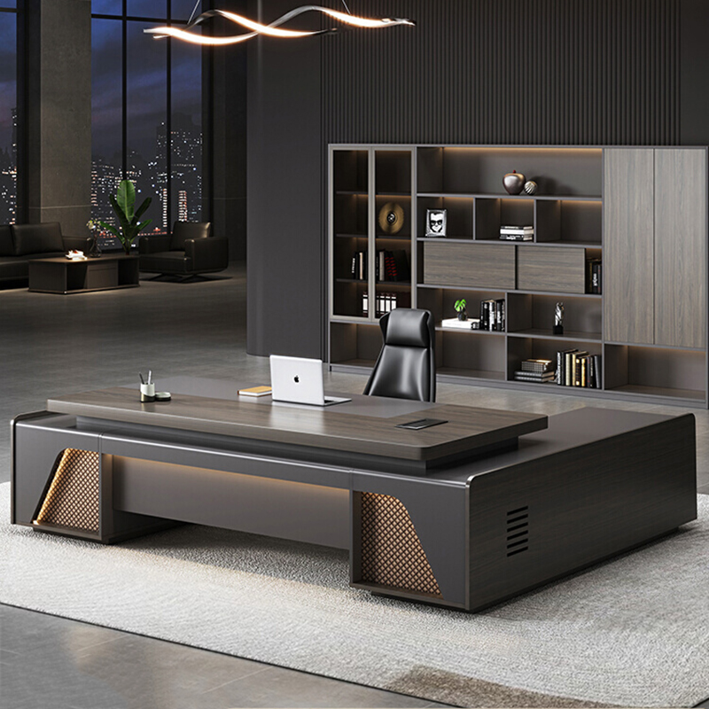 ❀zz Luxury Modern Ceo L Shape  - Office Tech And Management ulasan dan harga